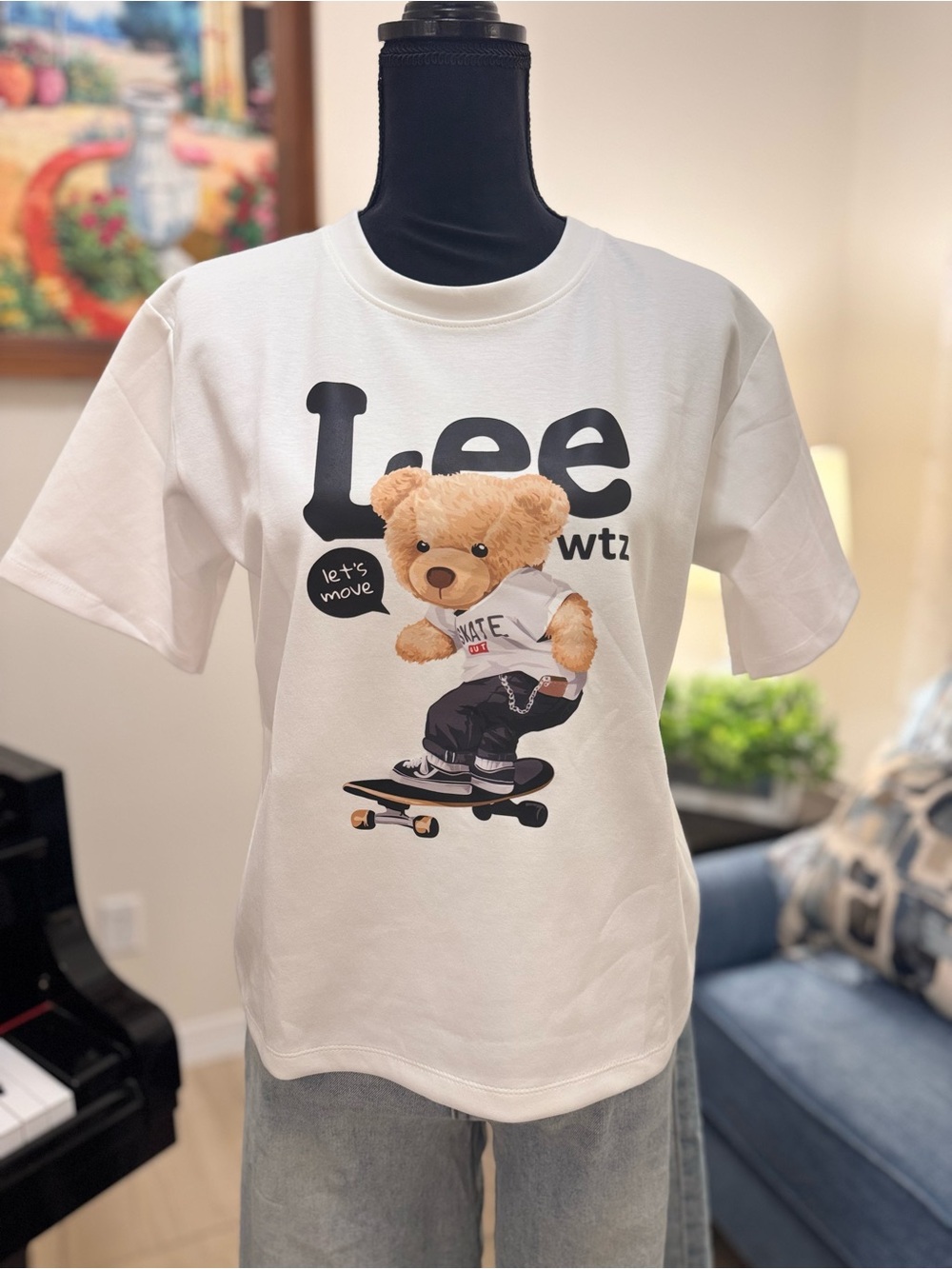 Lee Teddy Bear Skateboard Graphic Tee